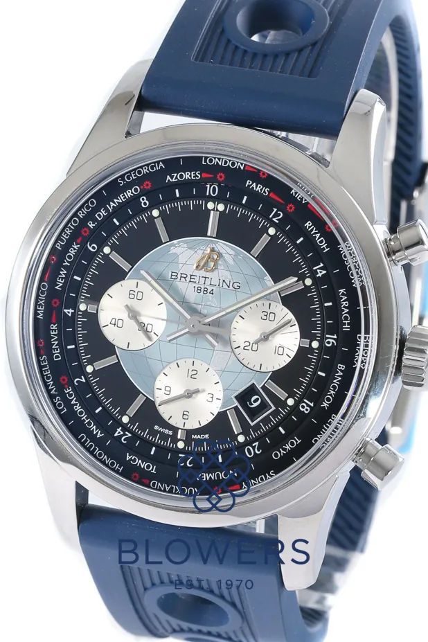 Breitling Transocean AB0510 46mm Stainless steel Blue 11