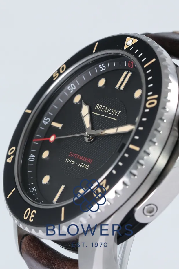 Bremont Supermarine S501-BK-S 43mm Stainless steel Black 8