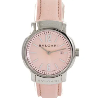 Bulgari Solotempo ST29S Stainless steel Pink