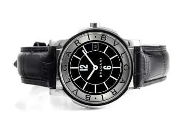 Bulgari Solotempo ST35S 35mm Stainless steel Black 1