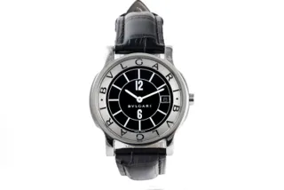 Bulgari Solotempo ST35S Stainless steel Black