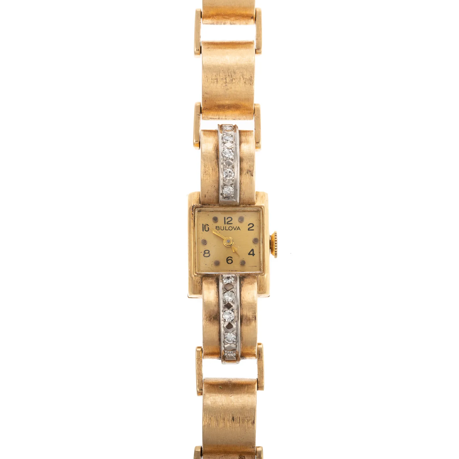 Bulova Diamond 14mm Yellow gold Gold tone