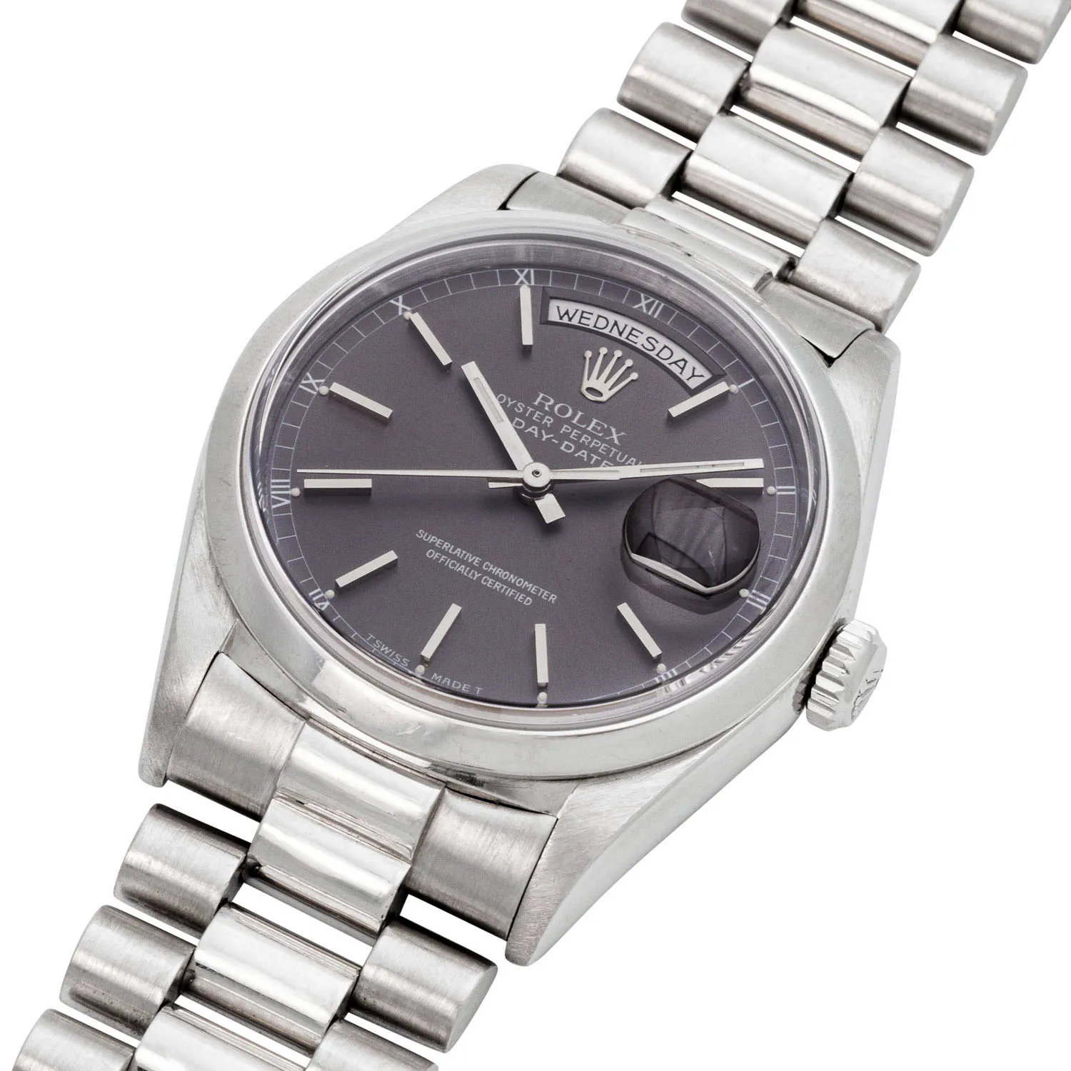 Rolex Day-Date 36 18206 36mm Platinum Gray 4