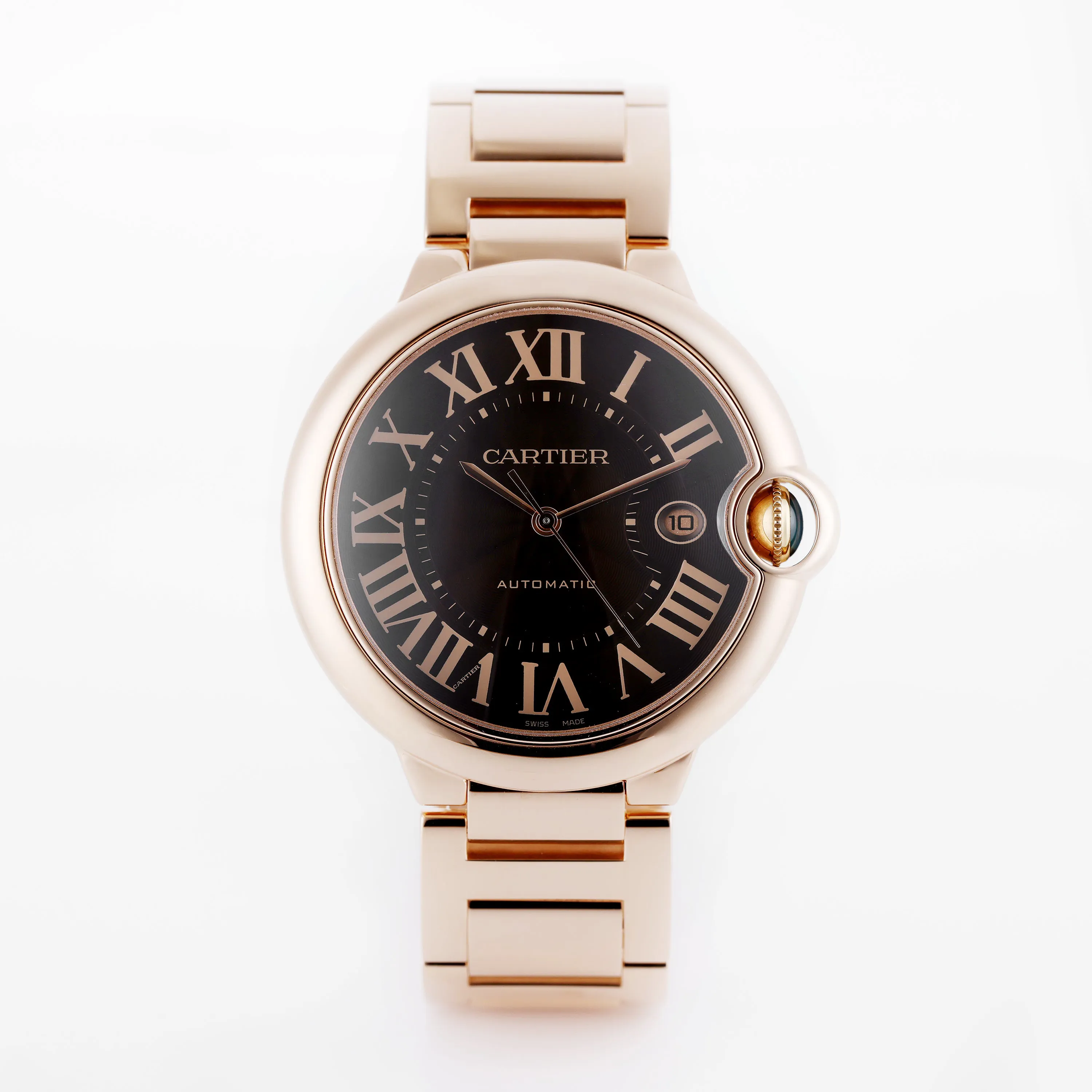 Cartier Ballon Bleu 2999 42mm Rose gold Brown