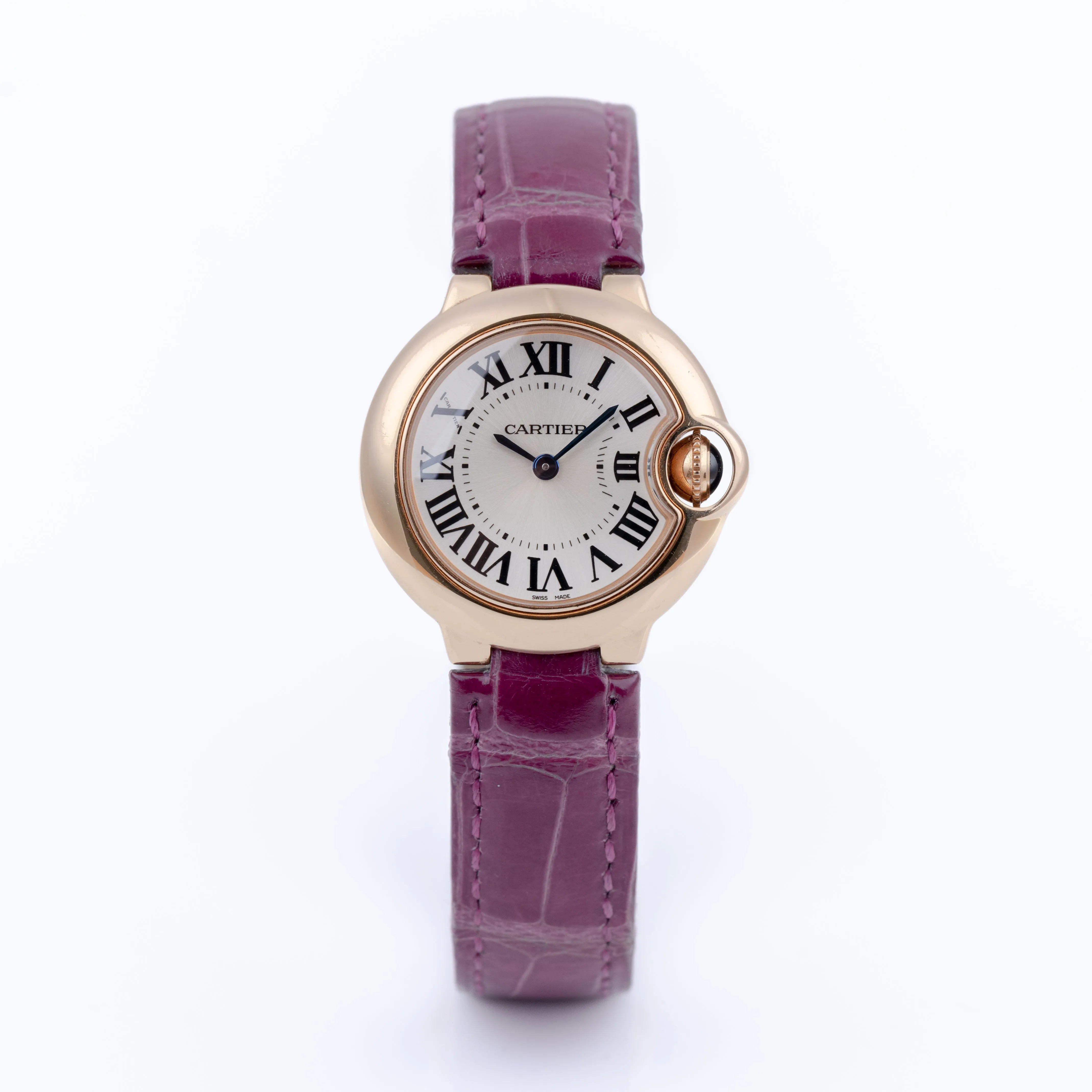 Cartier Ballon Bleu 3007 28mm Rose gold White