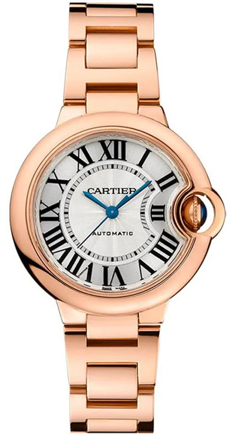 Cartier Ballon Bleu W6920096 33mm Rose gold White