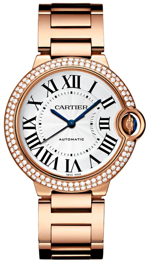 Cartier Ballon Bleu WJBB0005 36mm Rose gold Silver