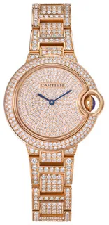 Cartier Ballon Bleu de Cartier WJBB0044 18kt Rose Gold$Diamond Set