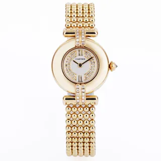 Cartier Colisee 19801 24mm Yellow gold White