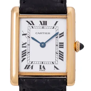 Cartier Tank 96065 Yellow gold White