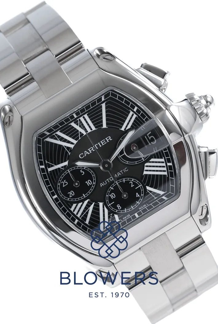 Cartier Roadster W62020X6 43mm Stainless steel Black 1