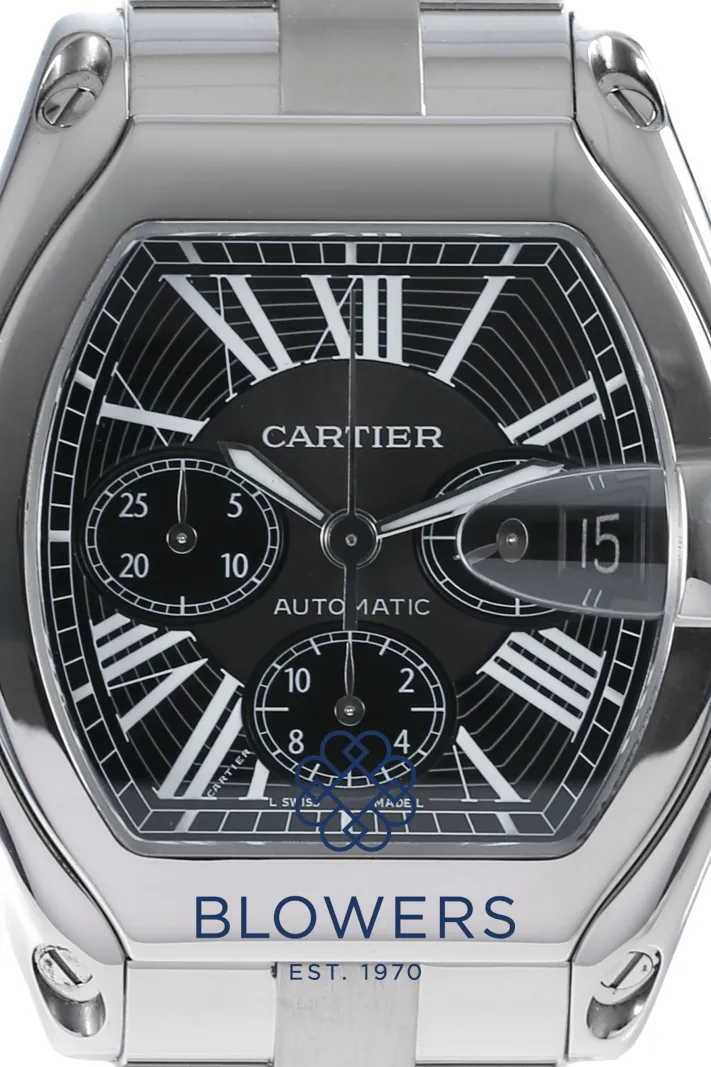 Cartier Roadster W62020X6 43mm Stainless steel Black 2