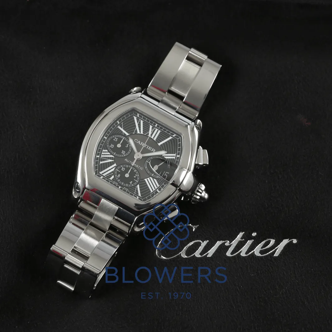 Cartier Roadster W62020X6 43mm Stainless steel Black 3