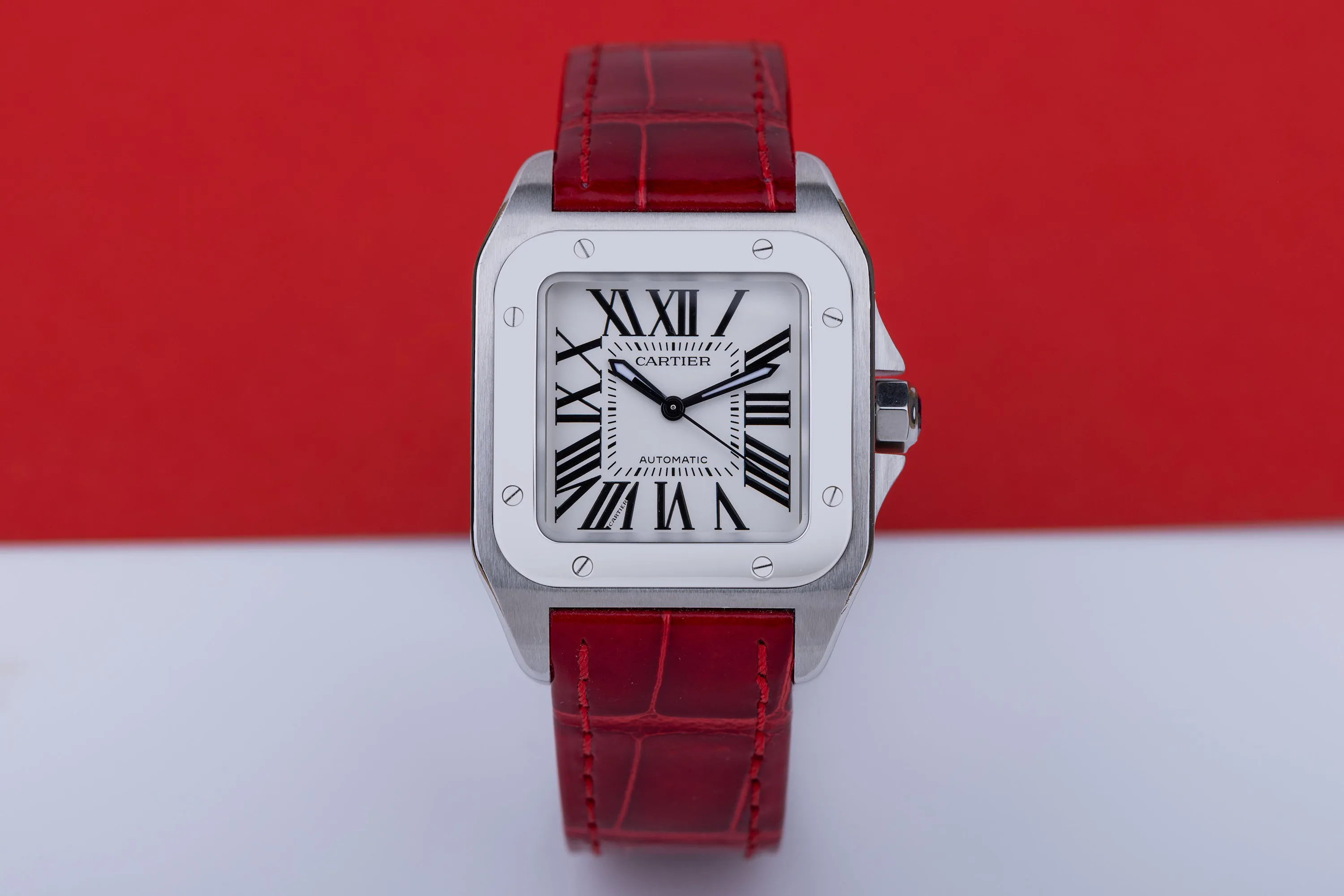 Cartier Santos 2878 33mm Stainless steel Silvered 1