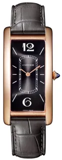 Cartier Tank Cintrée WGTA0025 46.5mm Rose gold Black