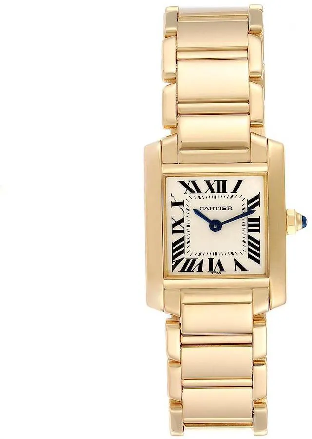 Cartier Tank Française W50002N2 25mm Yellow gold Silver