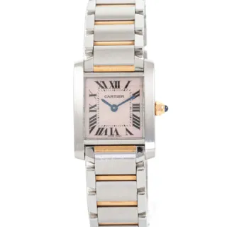 Cartier Tank Française W51027Q4 Rose gold and Stainless steel White