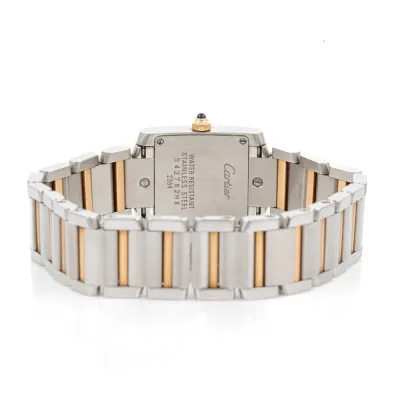 Cartier Tank Française W51027Q4 20mm Stainless steel and rose gold Mother-of-pearl 6