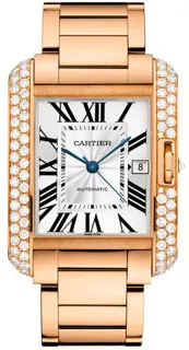 Cartier Tank WT100004 Diamond Silver