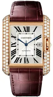 Cartier Tank WT100021 Diamond Silver