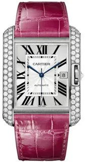 Cartier Tank WT100023 Diamond Silver