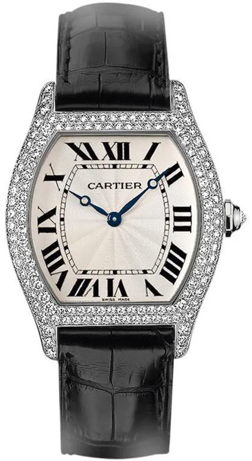 Cartier Tortue WA503851 43mm White gold Silver