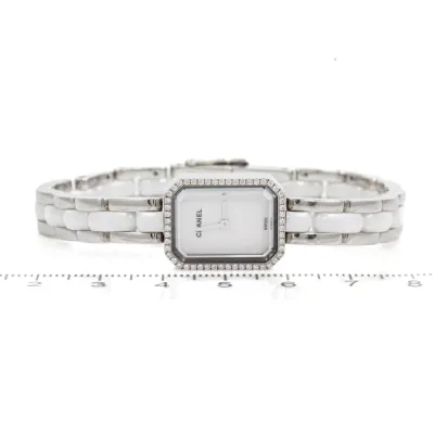 Chanel Première H2132 15mm Stainless steel White 4