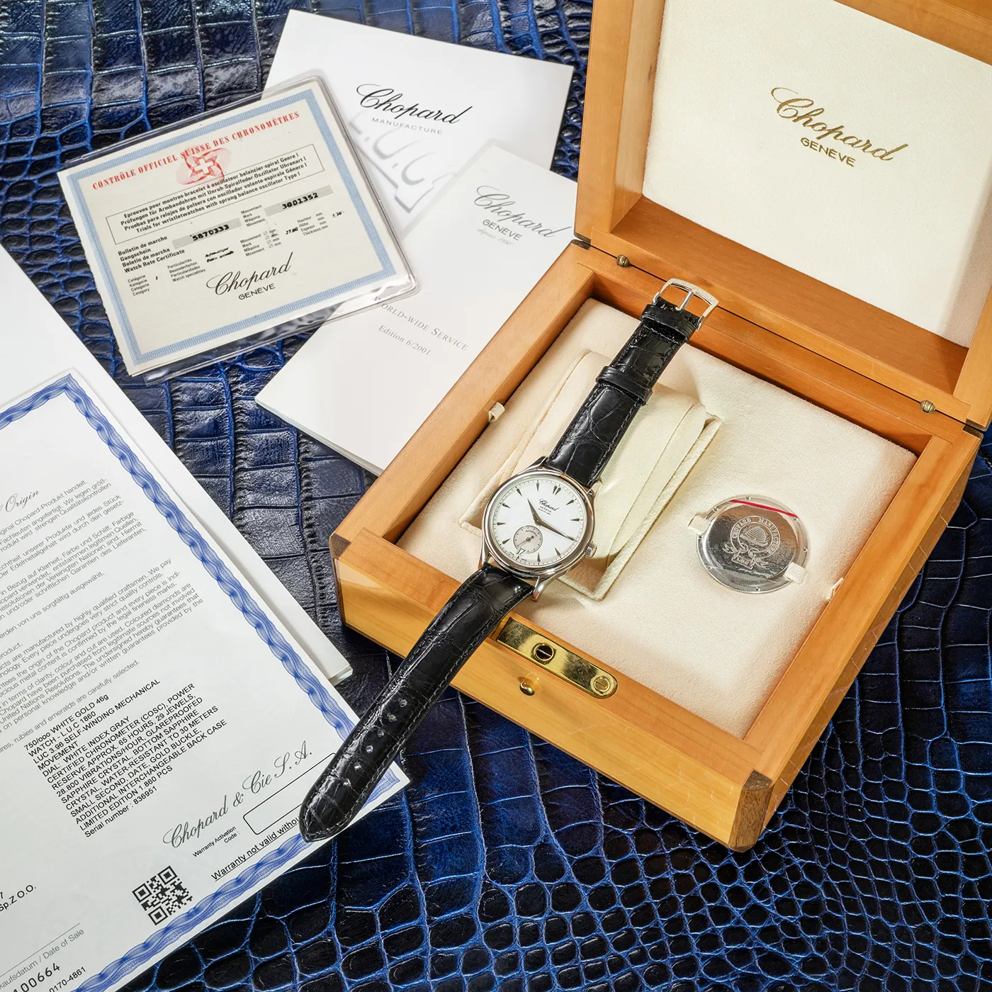 Chopard Classic 16/1860 36.5mm White gold Guilloché 1