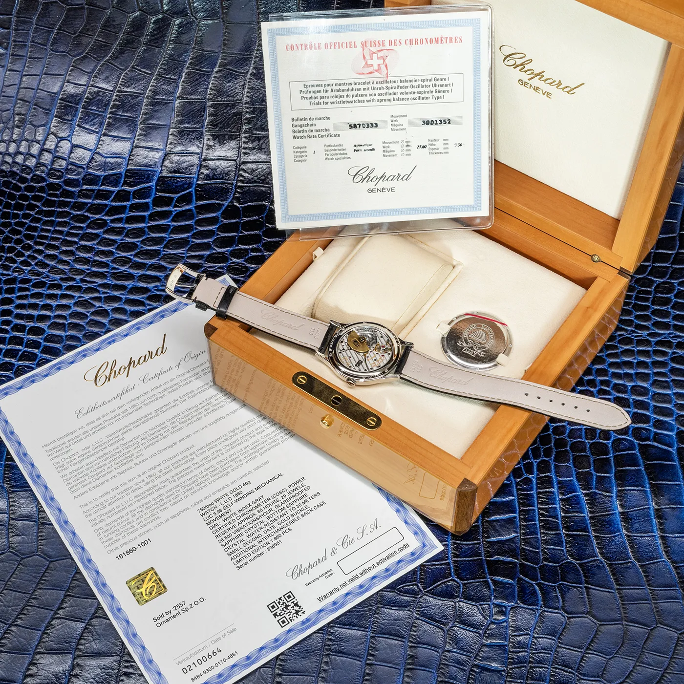 Chopard Classic 16/1860 36.5mm White gold Guilloché 15