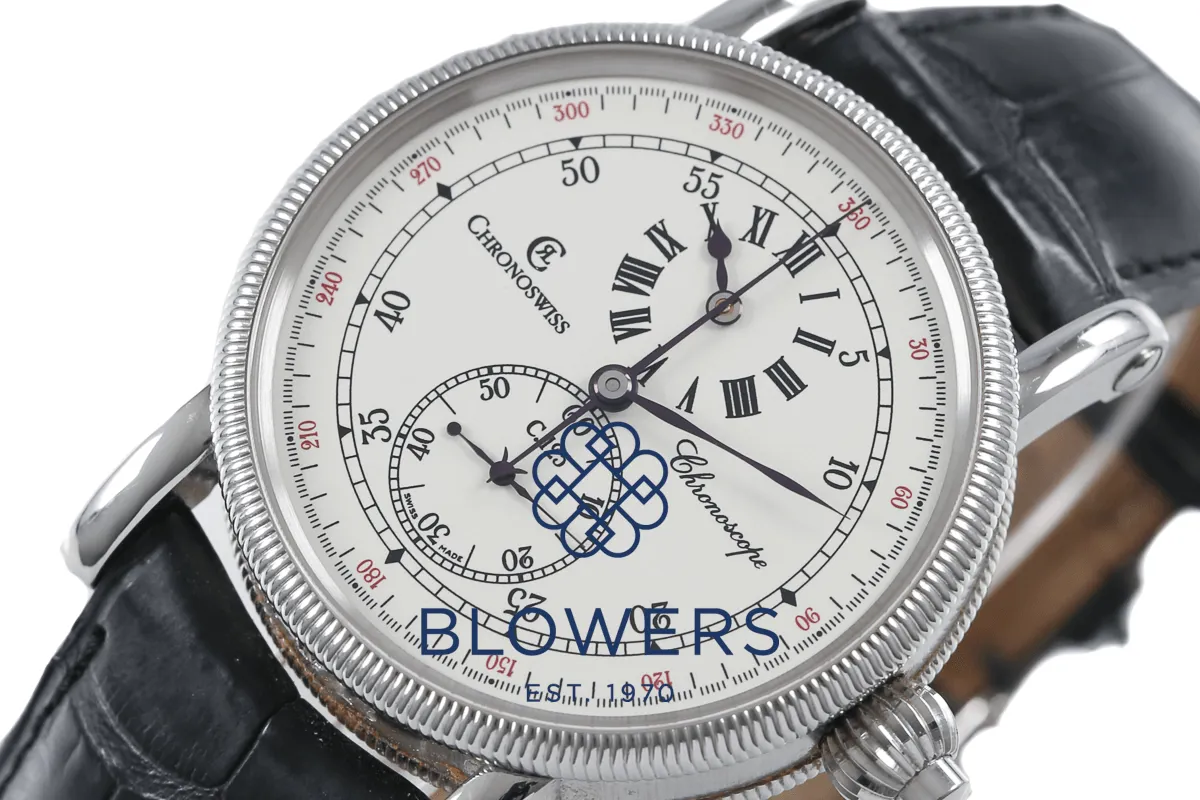 Chronoswiss Chronoscope CH 1523 38mm Stainless steel White 4