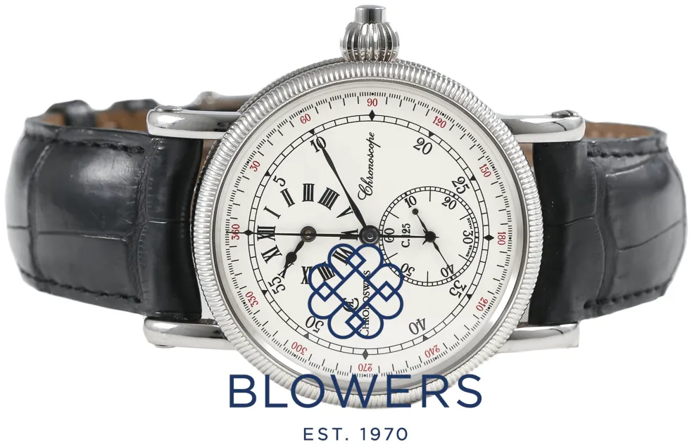 Chronoswiss Chronoscope CH 1523 38mm Stainless steel White 12