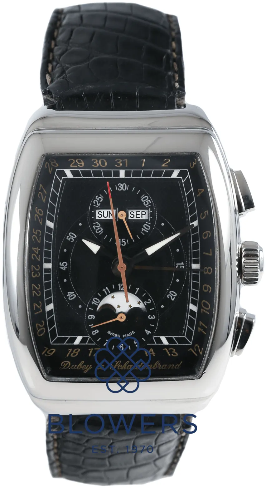 Dubey & Schaldenbrand Gran Chrono Astro 38mm Stainless steel Black