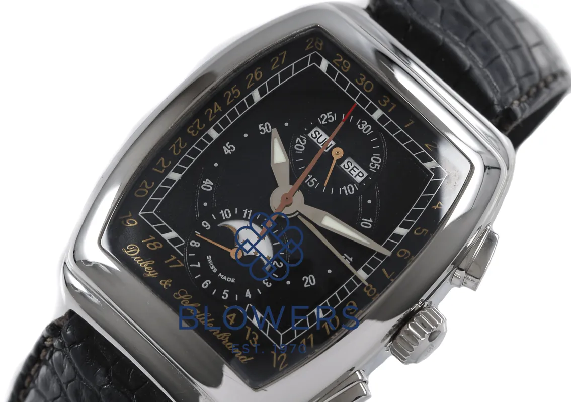 Dubey & Schaldenbrand Gran Chrono Astro 38mm Stainless steel Black 4