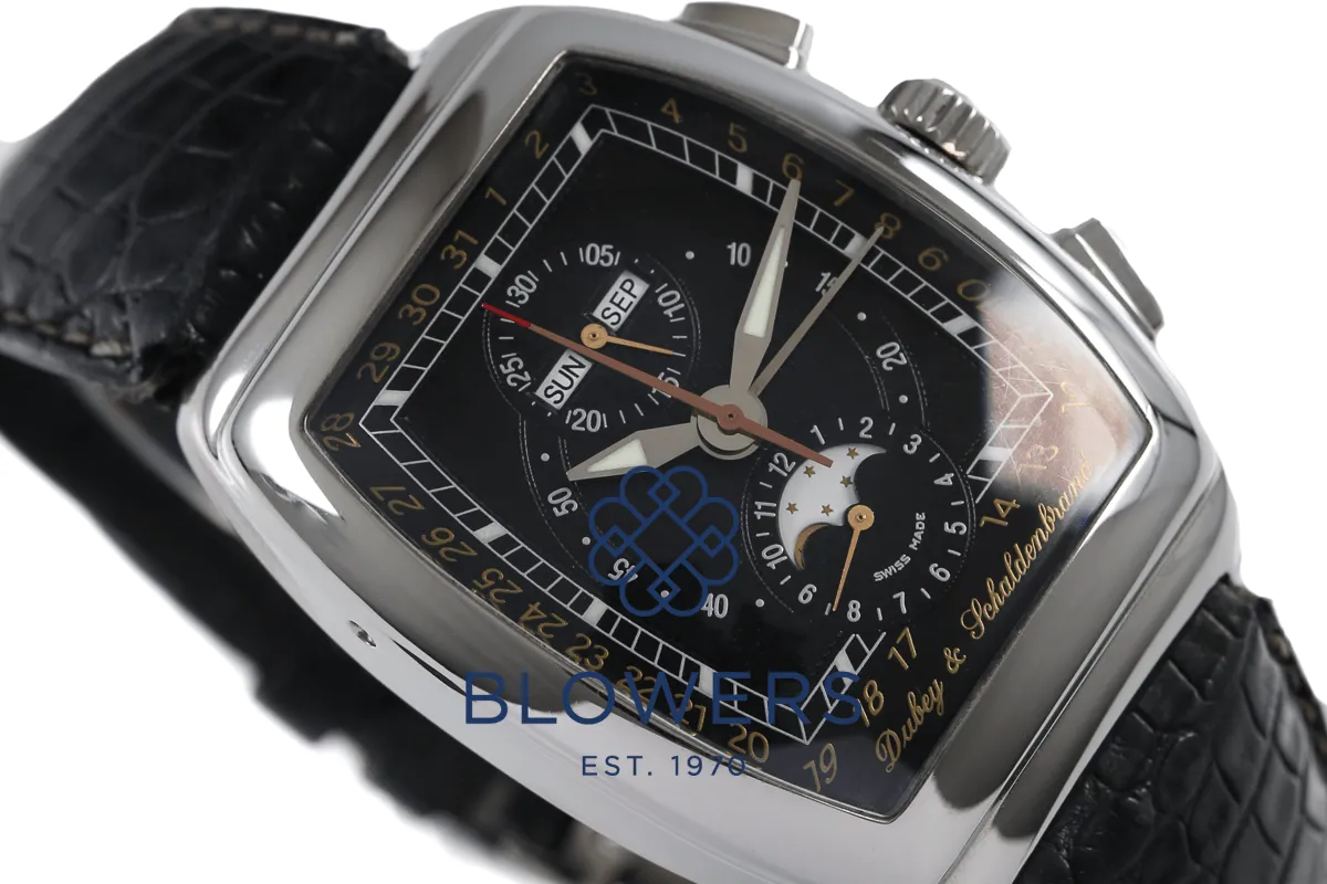 Dubey & Schaldenbrand Gran Chrono Astro 38mm Stainless steel Black 5