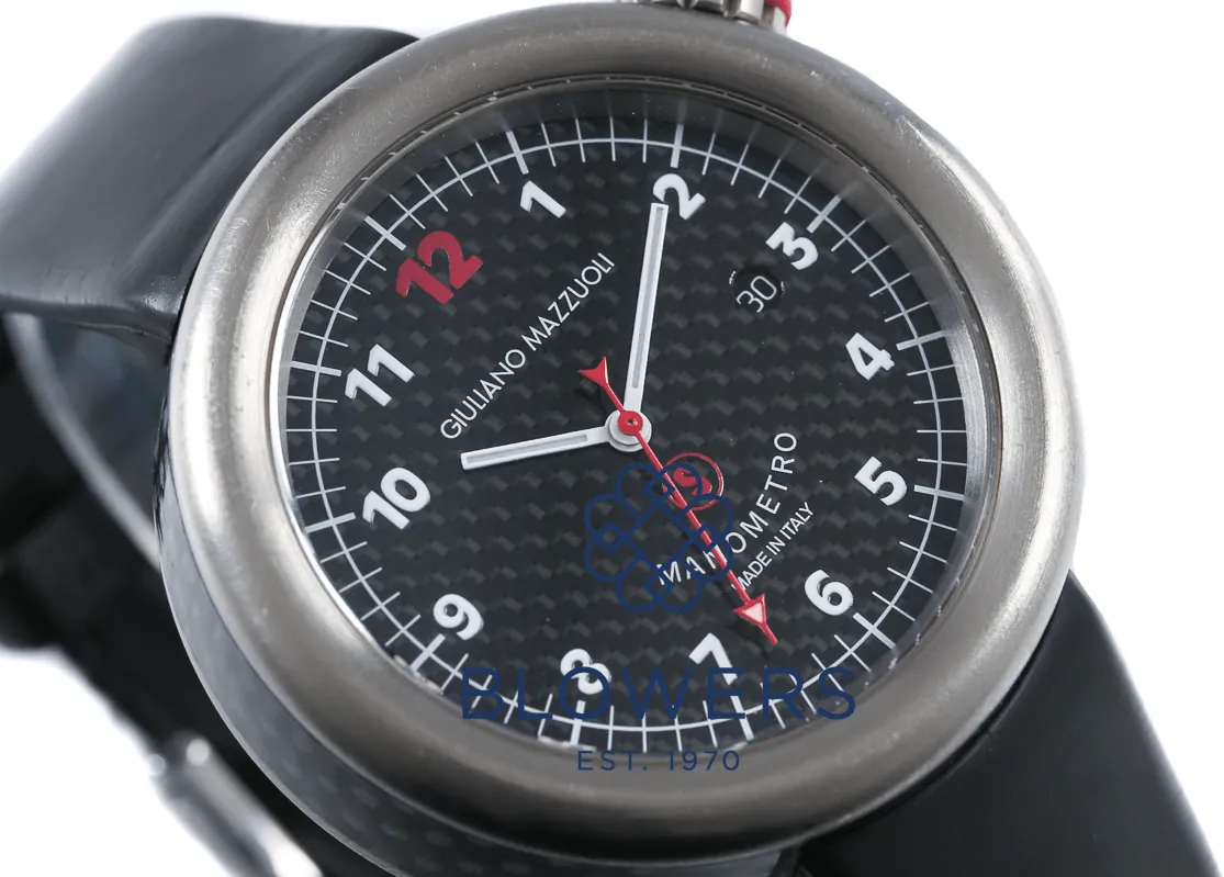 Giuliano Mazzuoli Manometro 47700TC-510FABL 44mm Titanium Black and Gray 5