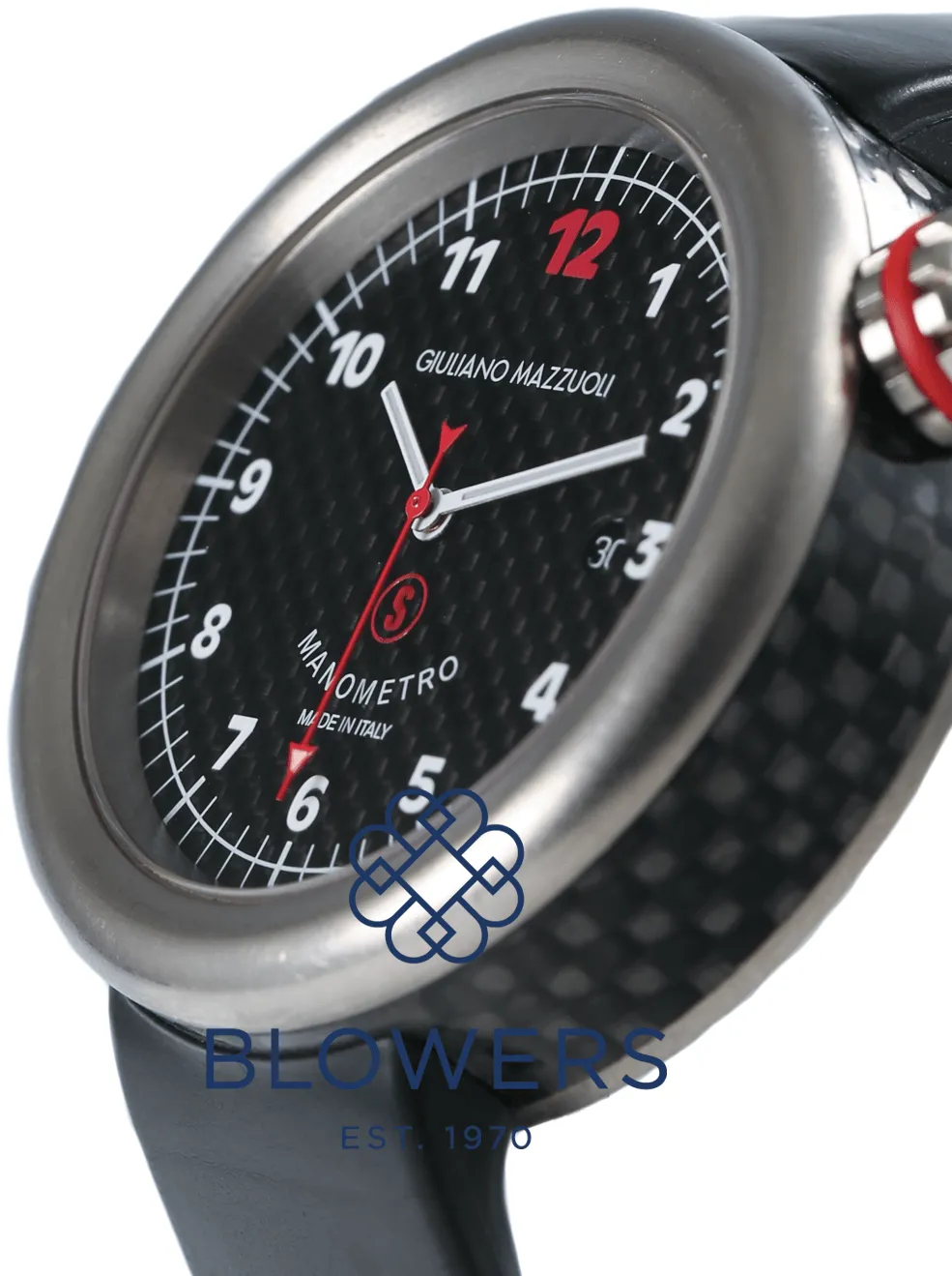 Giuliano Mazzuoli Manometro 47700TC-510FABL 44mm Titanium Black and Gray 8