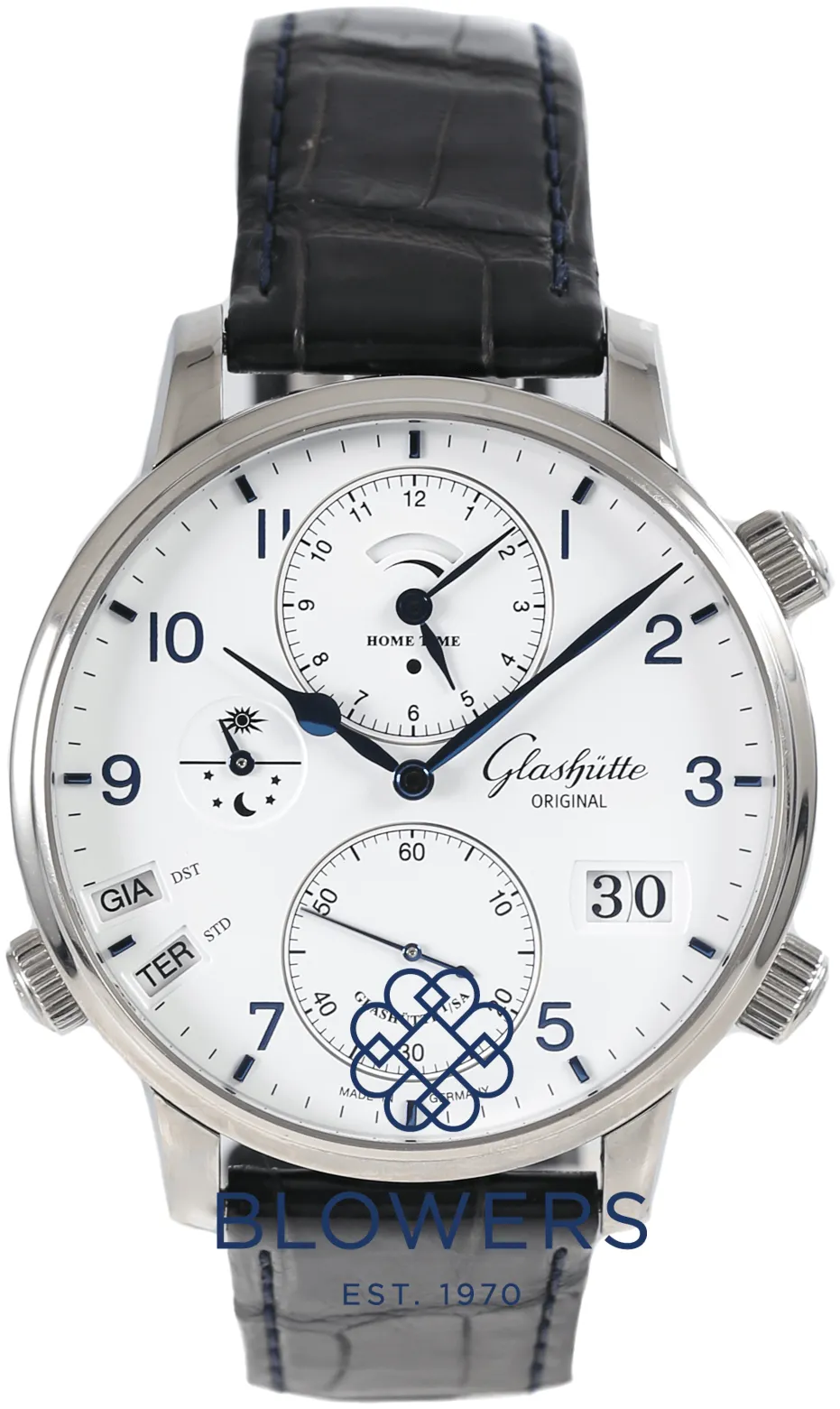 Glashütte Senator 1-89-02-03-02-30 44mm Stainless steel White