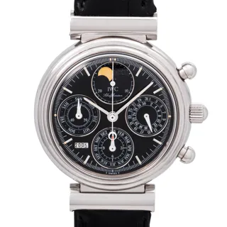 IWC Da Vinci Perpetual Calendar IW375030 Stainless steel Black