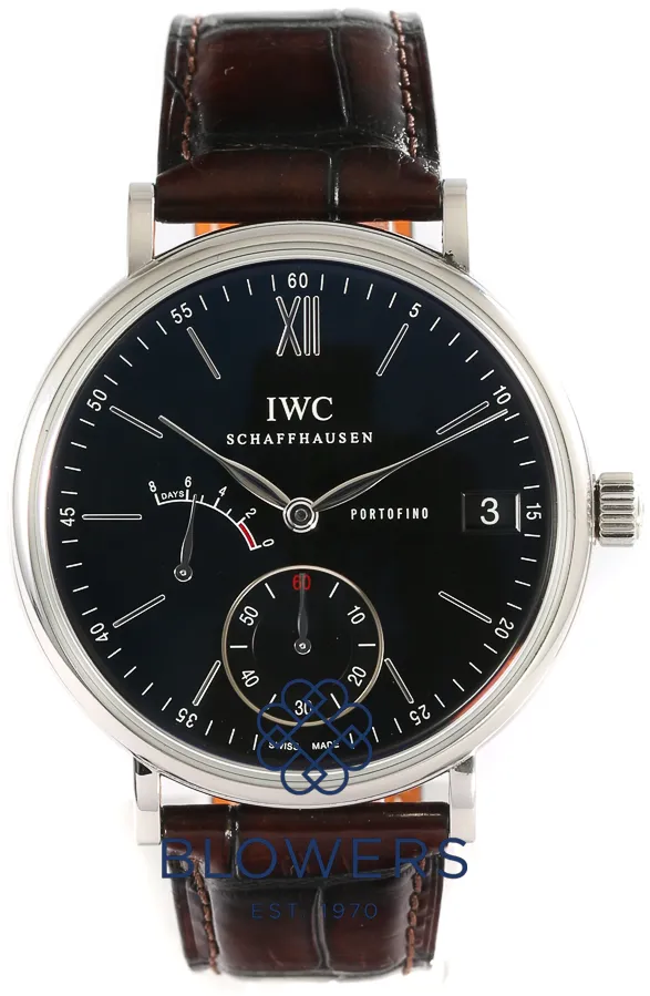 IWC Portofino Hand-Wound IW510102 45mm Stainless steel Black