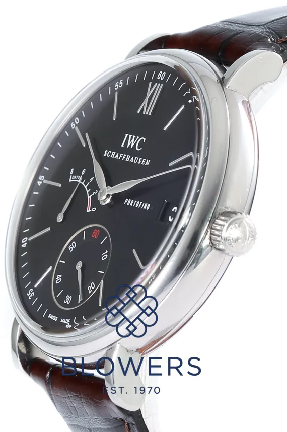 IWC Portofino Hand-Wound IW510102 45mm Stainless steel Black 8