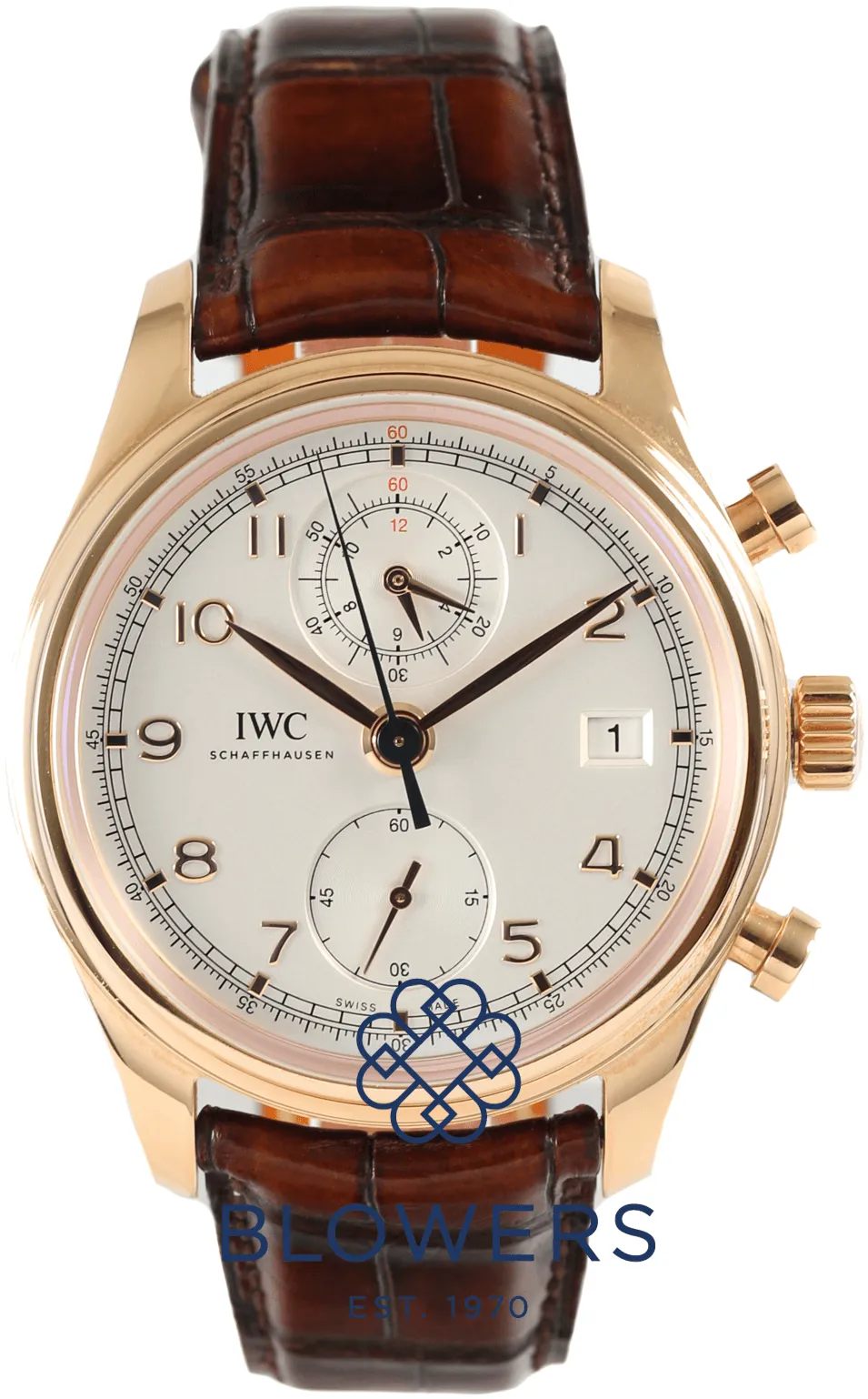 IWC Portugieser Chronograph IW3904202 42mm 18ct rose gold Silver