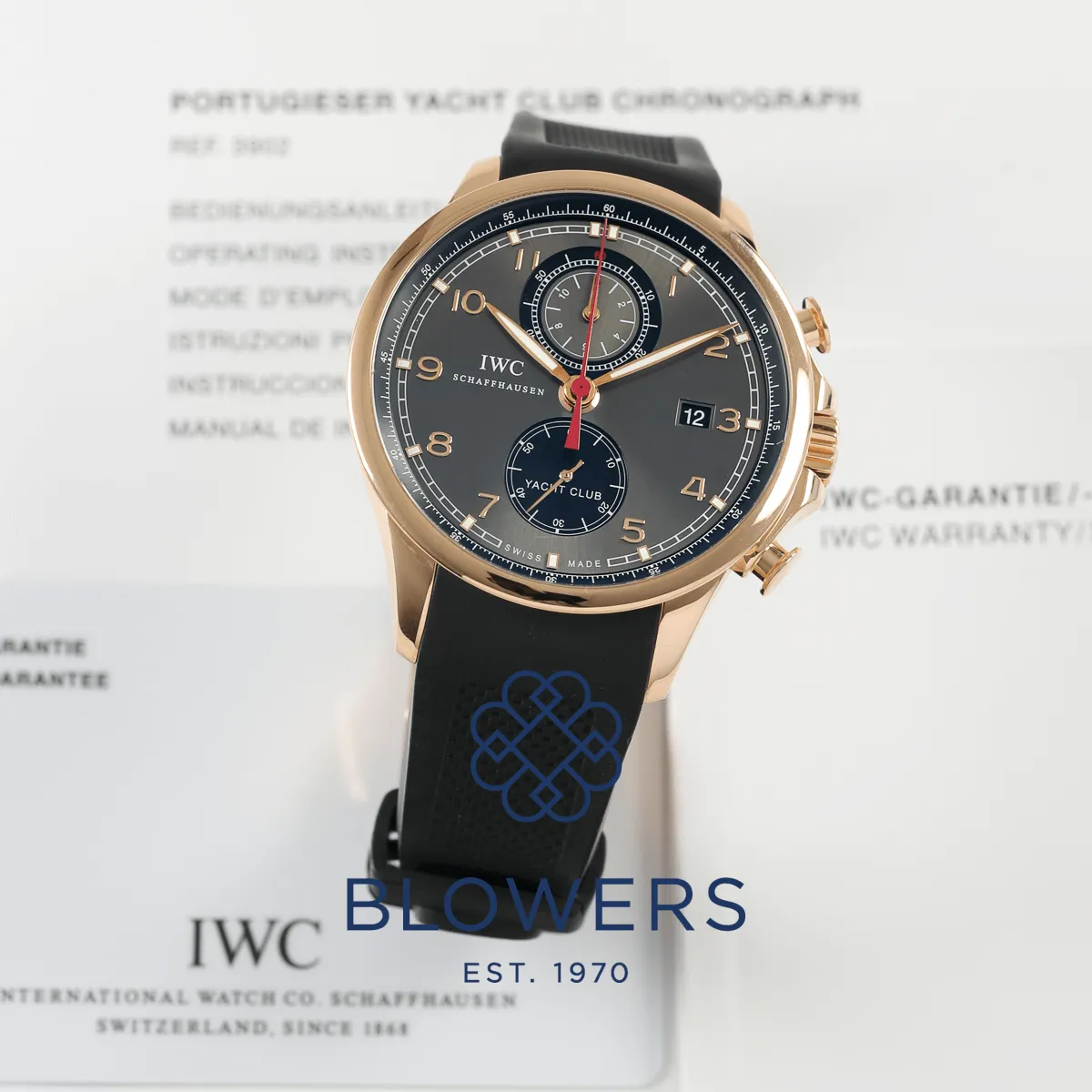 IWC Portuguese Yacht Club Chronogr IW390202 45mm Rose gold Silver 3