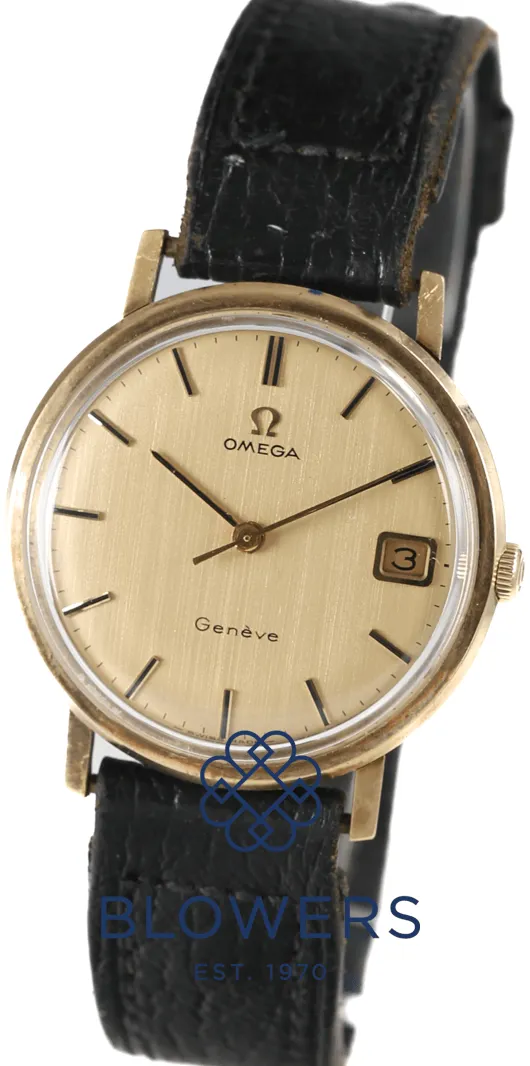 Omega Genève 131/250 16 34mm Yellow gold Champagne 11