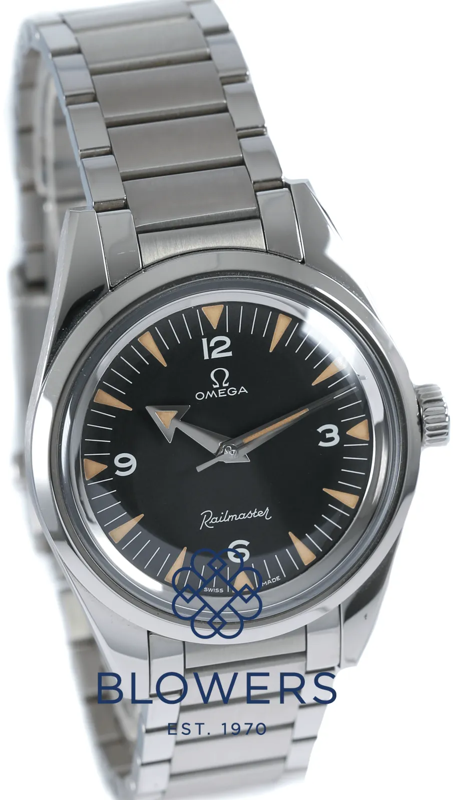 Omega Railmaster 220.10.38.20.01.002 38mm Stainless steel Black 10