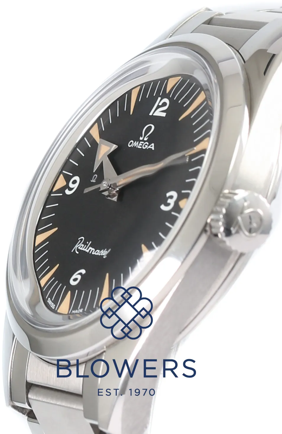 Omega Railmaster 220.10.38.20.01.002 38mm Stainless steel Black 8