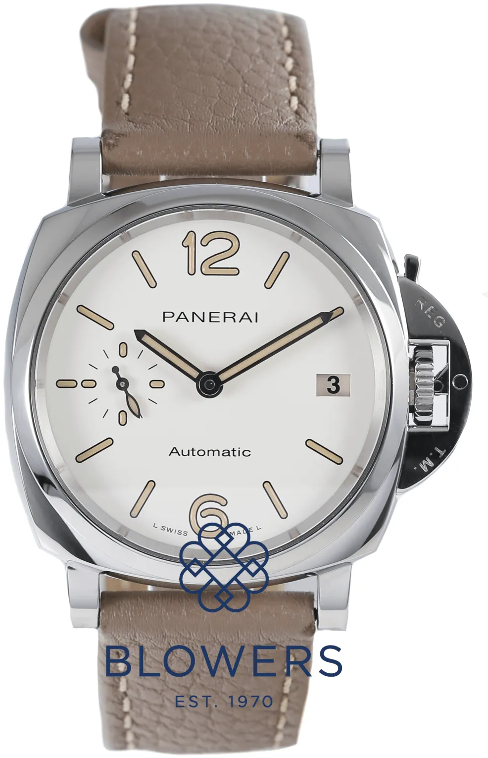 Panerai Luminor Due PAM 01043 38mm Stainless steel White