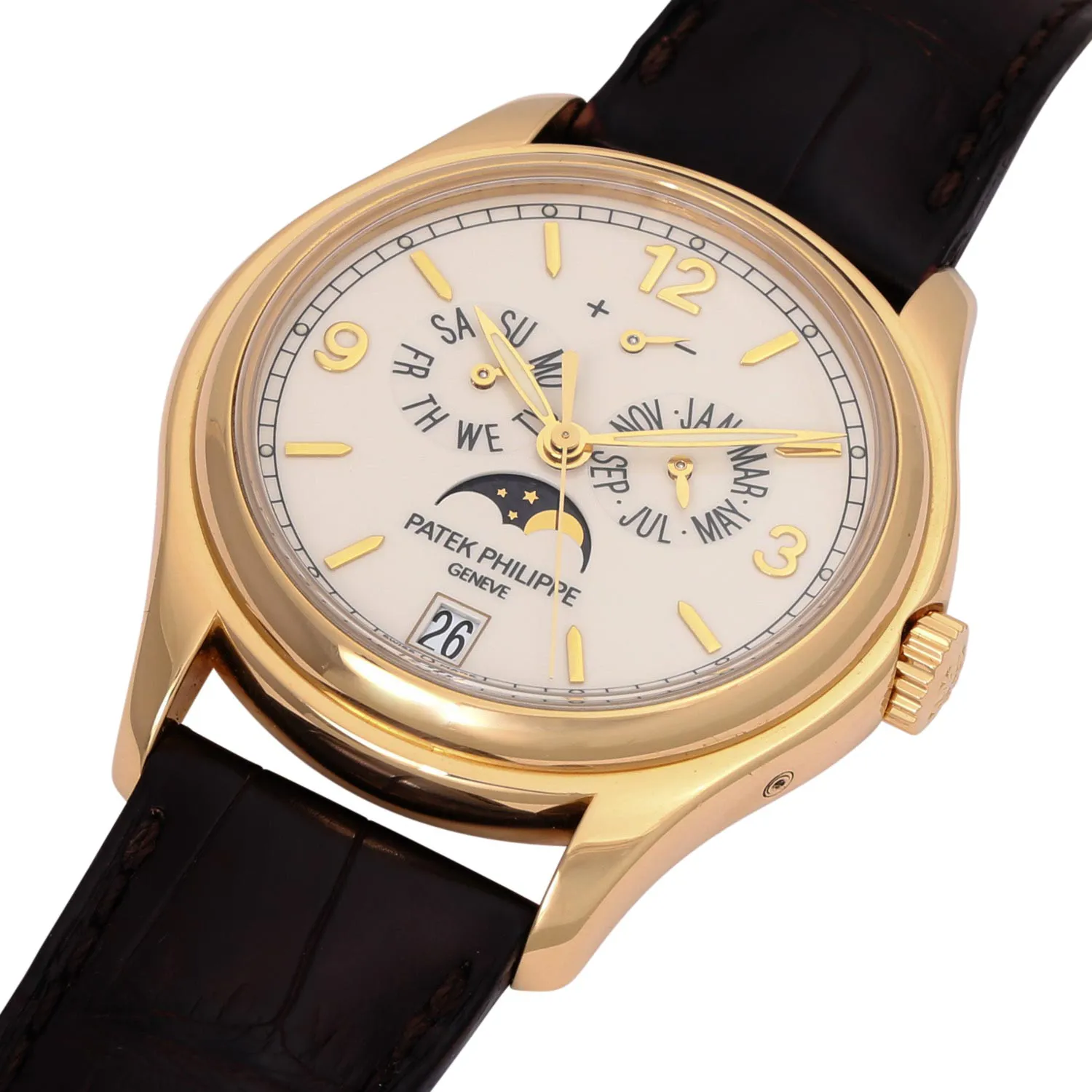 Patek Philippe Annual Calendar 5146J-001 39mm Yellow gold Beige 4