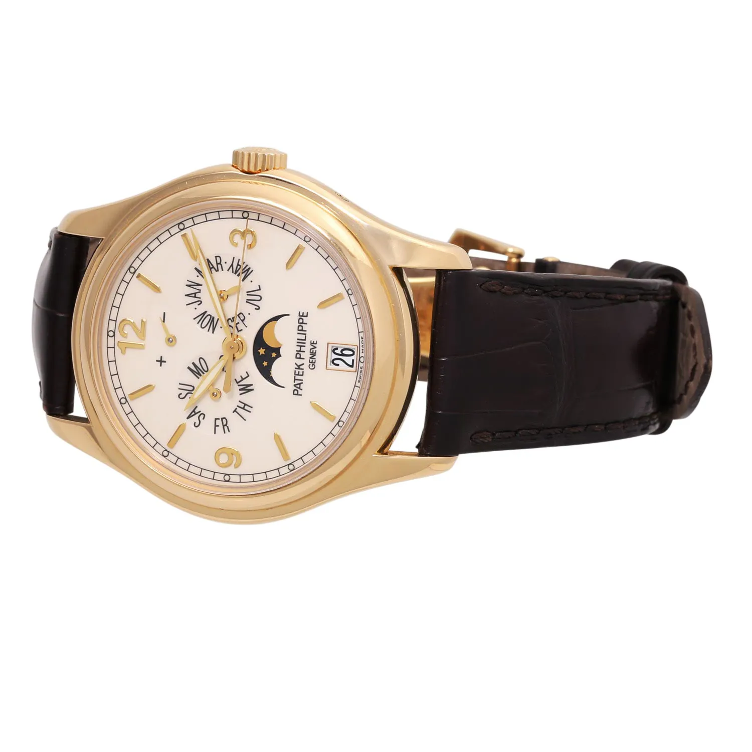 Patek Philippe Annual Calendar 5146J-001 39mm Yellow gold Beige 5