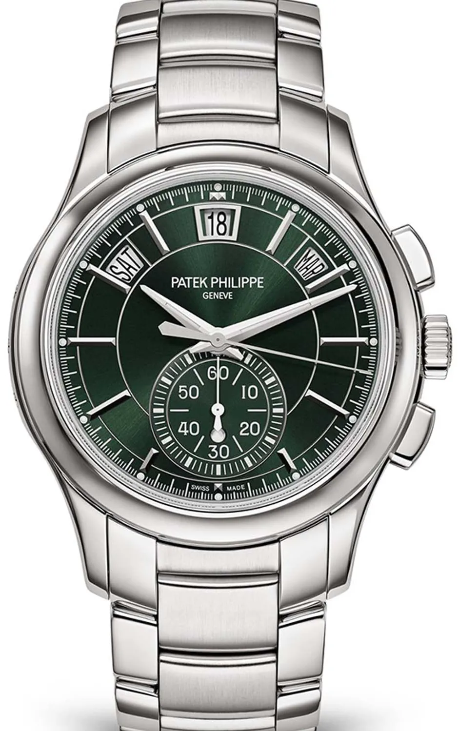 Patek Philippe Annual Calendar Chronograph 5905/1A 42mm Stainless steel Green