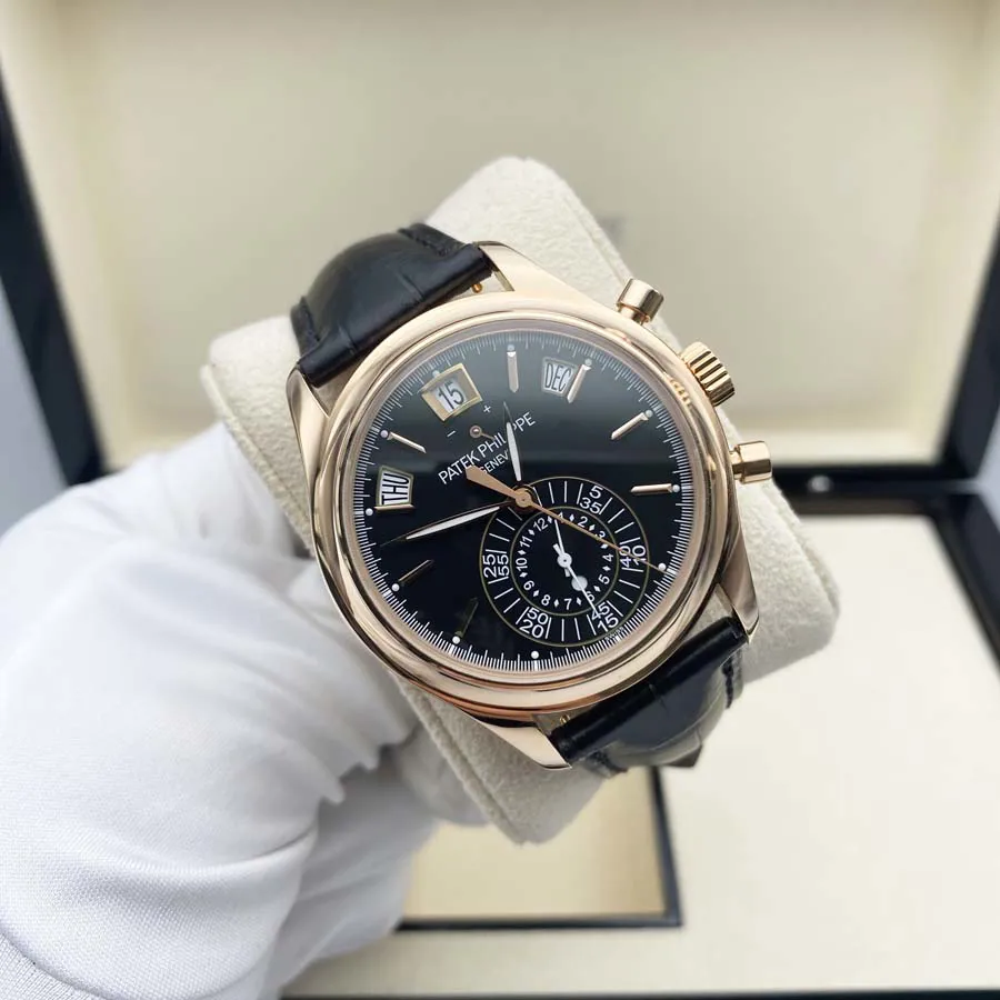 Patek Philippe Annual Calendar Chronograph 5960R-012 40.5mm Rose gold Black